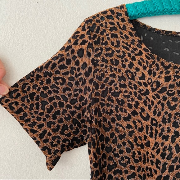 Vintage Leopard Print Semi Sheer Shirt - Picture 5 of 7